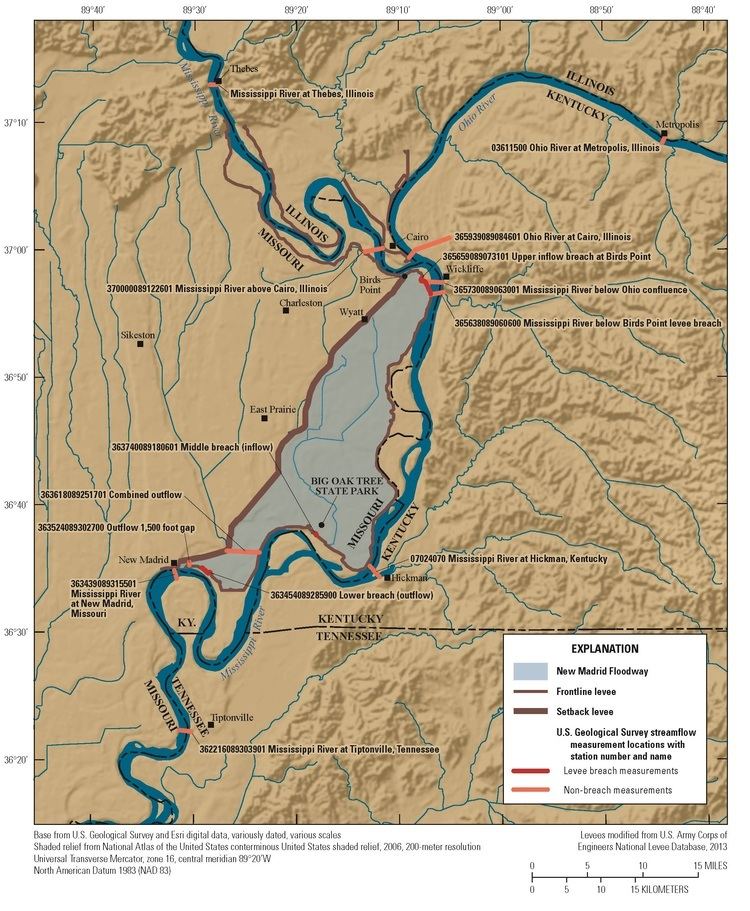 Birds Point-New Madrid Floodway USGS New Madrid Floodway Data Archive