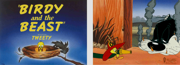 Birdy and the Beast Birdy and the Beast Diptych Bob Clampett
