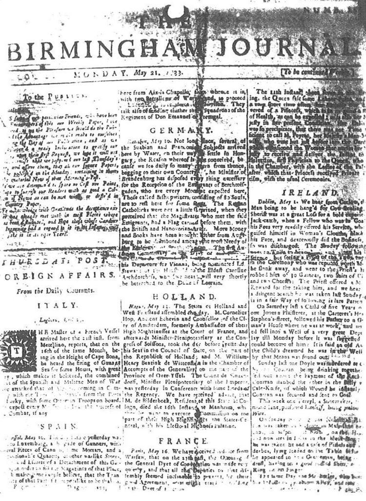 Birmingham Journal (eighteenth century)