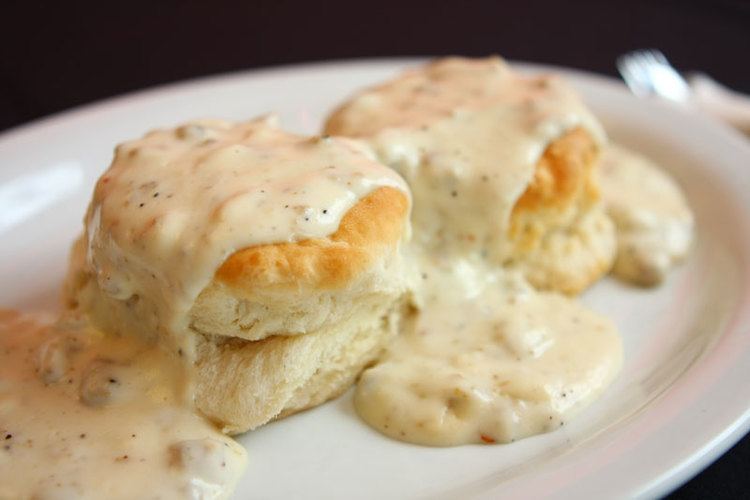 Biscuits and gravy Alton Brown39s Southern Style 39Biscuits amp Gravy39 Recipe