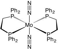 Bis(dinitrogen)bis(1,2-bis(diphenylphosphino)ethane)molybdenum(0) httpsuploadwikimediaorgwikipediacommonsthu