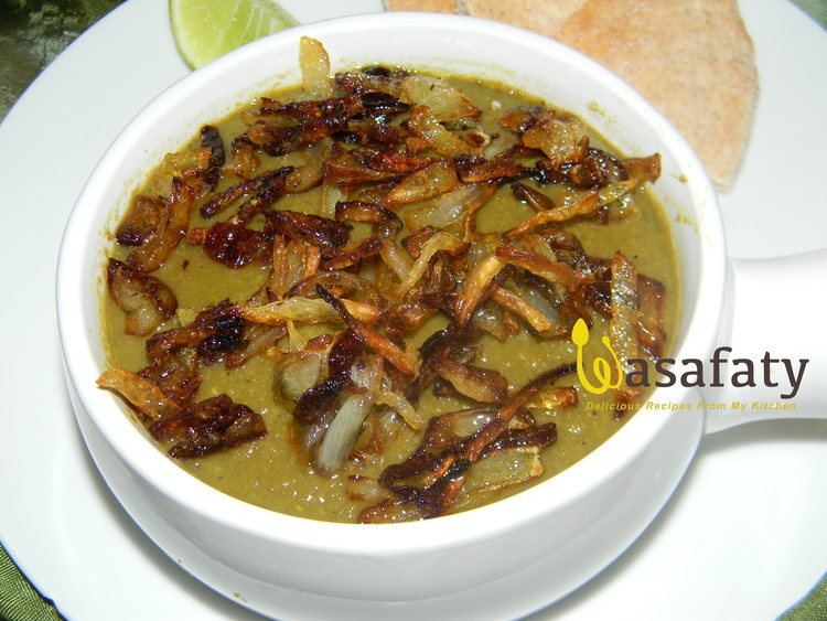 Bissara Bissara Fava Bean Dip with fried onions Wasafaty Delicious