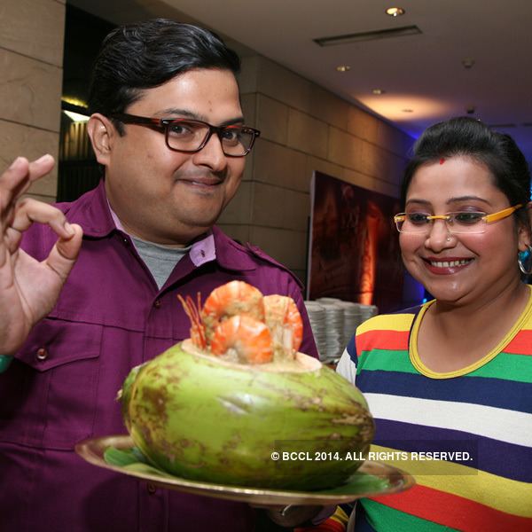 Biswanath Basu Biswanath Basu with wife Debika during the dinner after Times Food