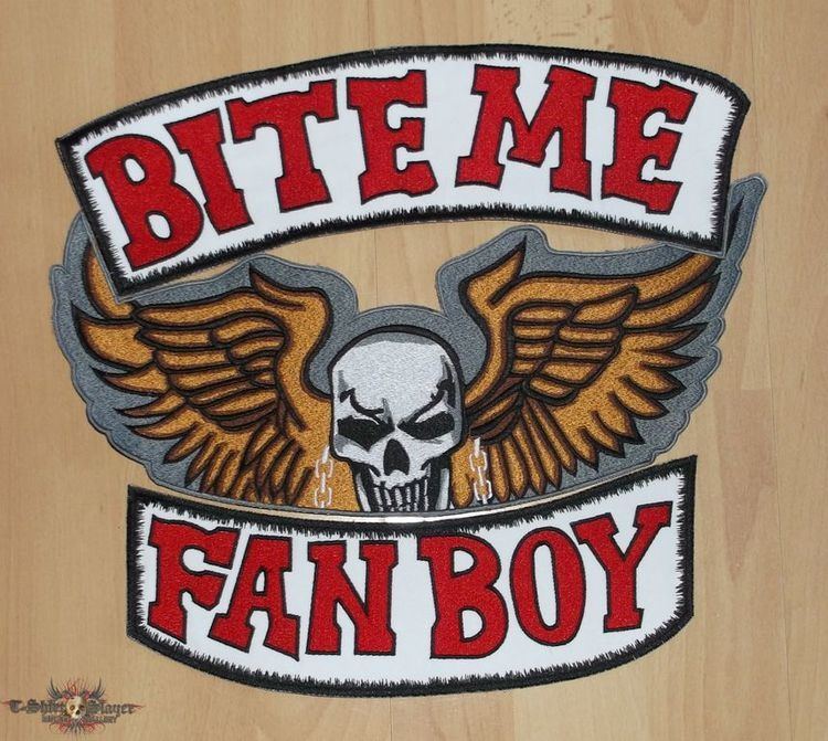 Bite Me, Fanboy LOBO Bite Me Fanboy Custom Embroidered Backpatch