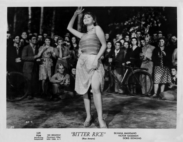 Bitter Rice movie scenes Bitter Rice Riso Amaro 1949 