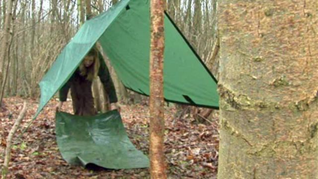 Bivouac shelter How To Build A Bivouac Shelter Wilderness Survival Pinterest