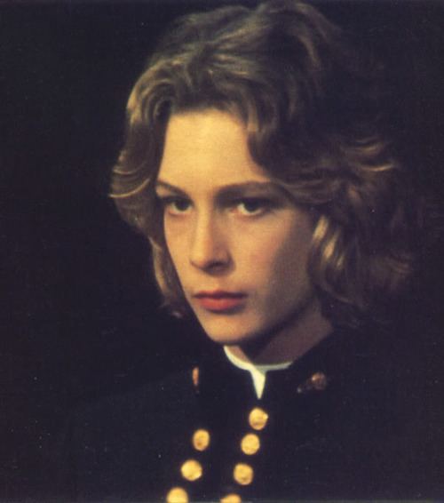 Björn Andrésen looking serious as Tadzio in the 1971 drama "Death in Venice"