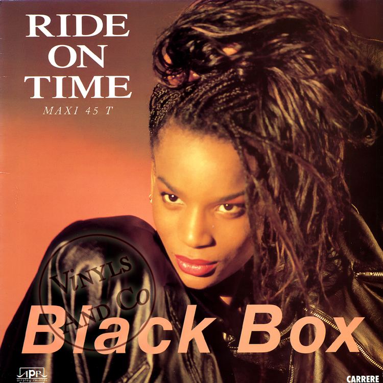 The DVD Cover of the band Black Box song titled Ride on Time featuring French model Katrin Quinol.