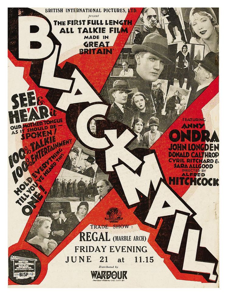 Blackmail (1929 film) Blackmail 1929 1001 A Film Odyssey