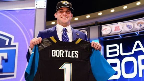 Blake Bortles Blake Bortles drafted by Jaguars ABC News