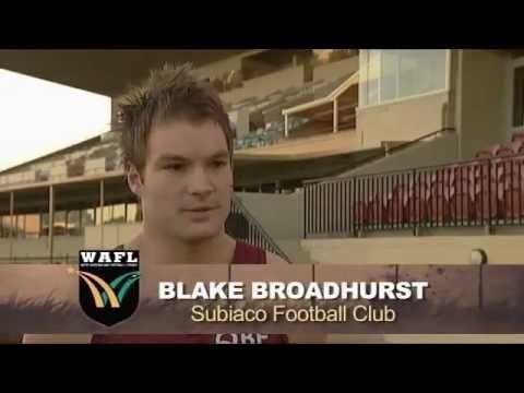 Blake Broadhurst WAFL Half Time at the Footy Blake Broadhurst YouTube