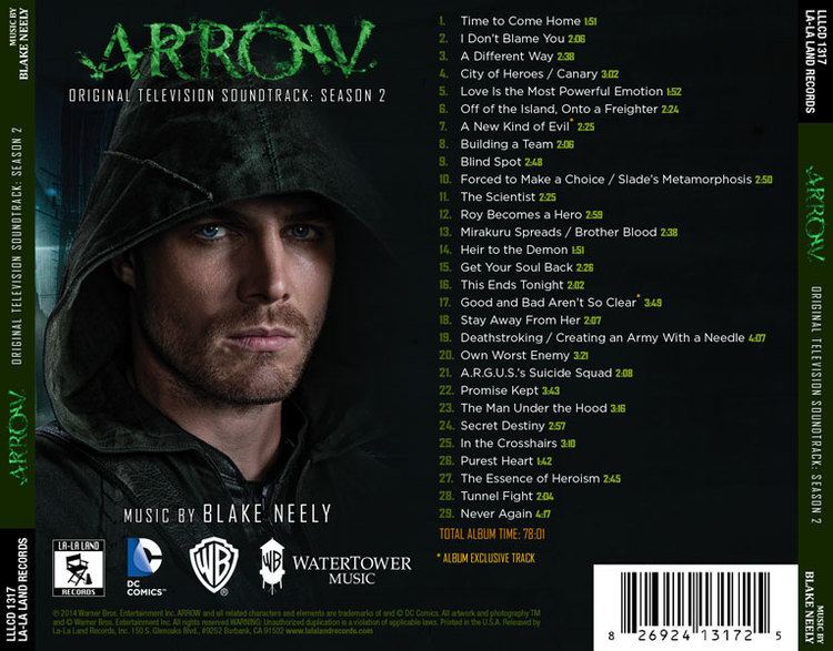 Blake Neely Arrow Season 2 Blake Neely CD Art Direction Warm