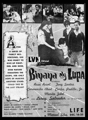 Blessings of the Land PELIKULA ATBP 1959 FAMAS AWARDS