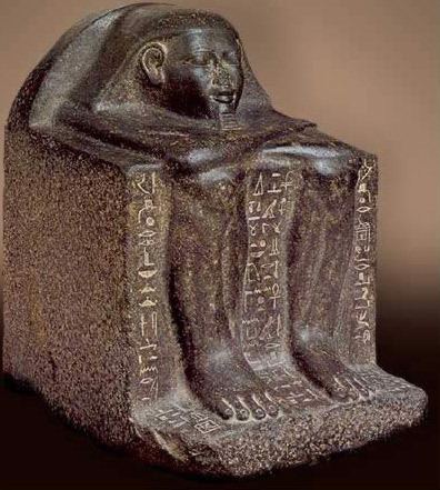 Block statue Egypt Picture Block Statue of Hotep