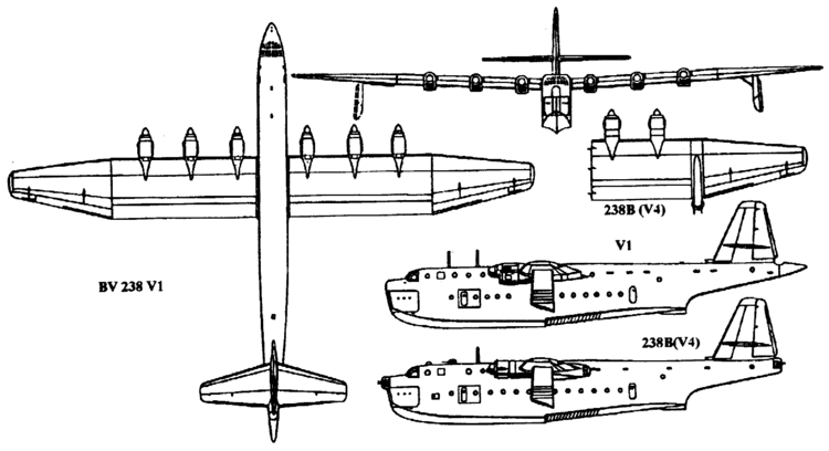 Blohm & Voss BV 238 Blohm und Voss BV238 flying boat