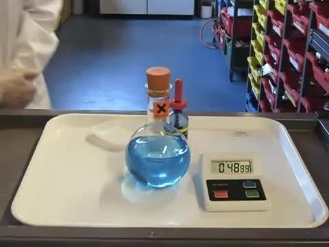 Blue bottle experiment