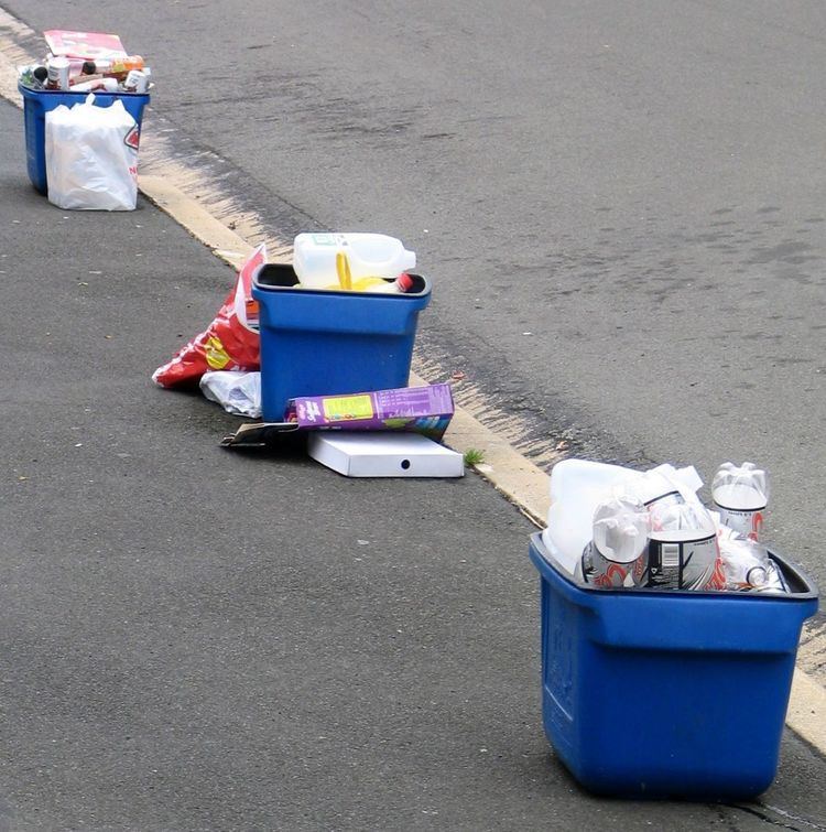 Blue box recycling system