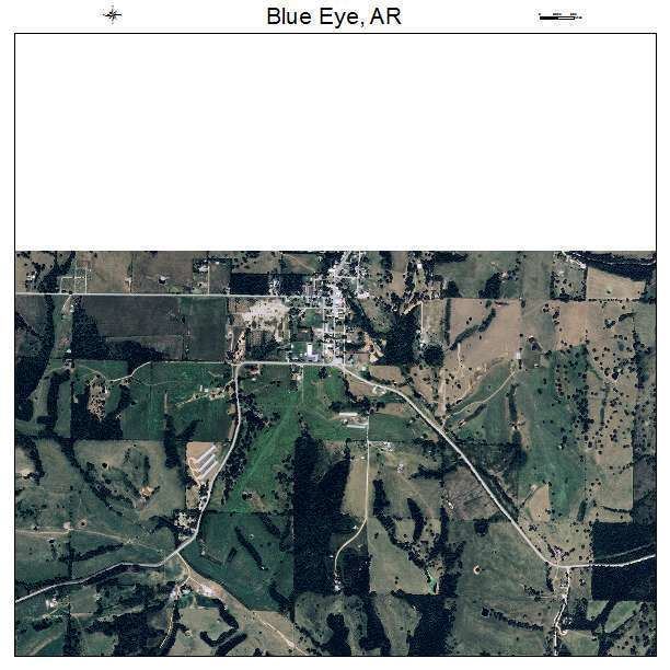 Blue Eye, Arkansas Aerial Photography Map of Blue Eye AR Arkansas