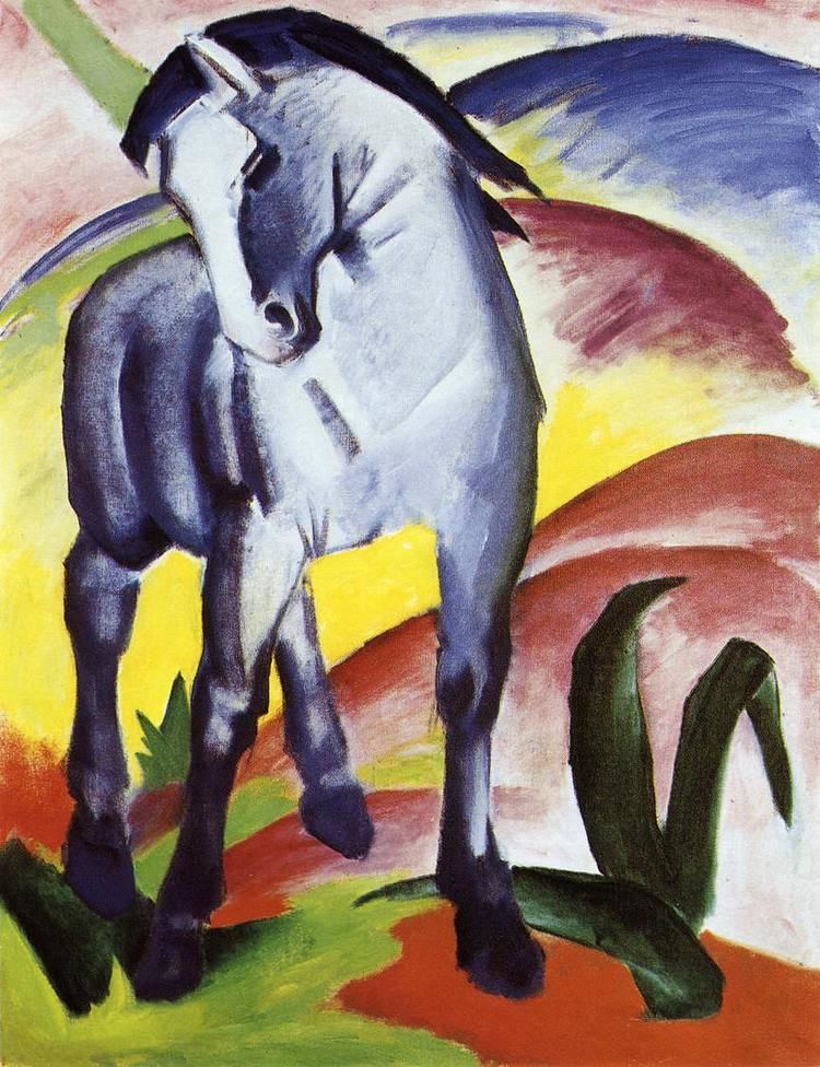 Blue Horses Blue Horse I by Franz Marc