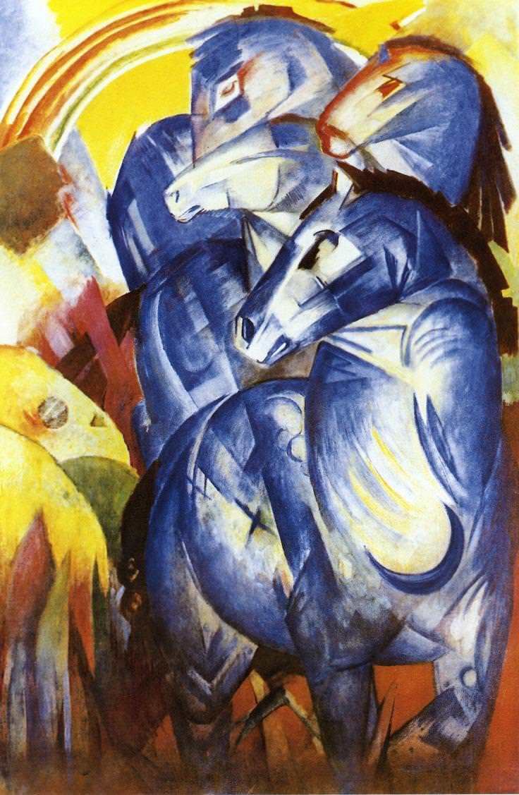 Blue Horses The Tower of Blue Horses by Franz Marc