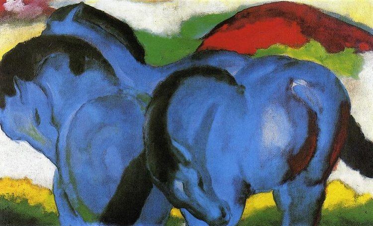 Blue Horses The Little Blue Horses 1911 by Franz Marc