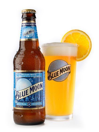 Blue Moon (beer) Blue Moon Belgian White with a slice of orange Absolute heaven