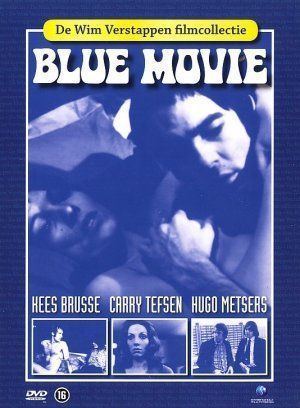 Poster of Blue Movie, a 1971 German/Dutch film starring Hugo Metsers as Michael, Carry Tefsen as Elly, and Kees Brusse as Bernard.