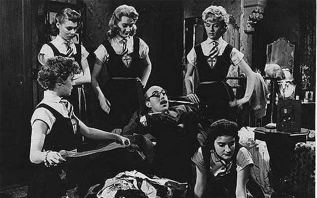 Blue Murder at St Trinians movie scenes  St Trinian s comedy films Leslie Gilliat