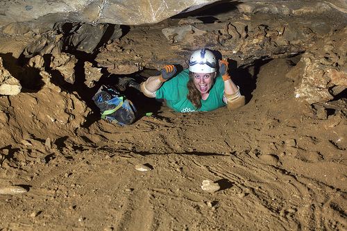 Blue Spring Cave BO crawl Alexis Lienhart Blue Spring Cave White Co TN a photo