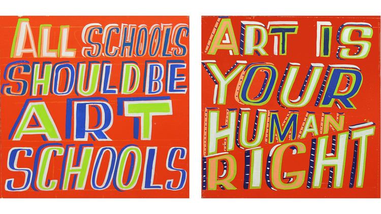 Bob and Roberta Smith Bob and Roberta Smiths new show champions the value of art and arts