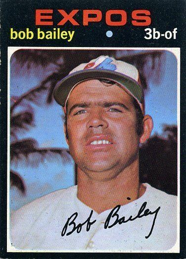 Bob Bailey (baseball) 157 Bob Bailey Montreal Expos Baseball Cards