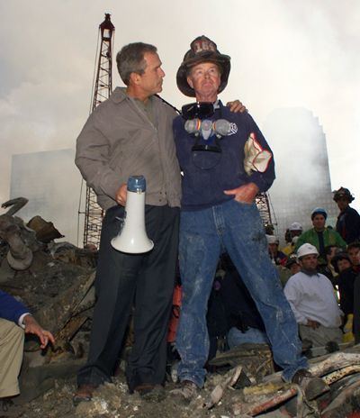 Bob Beckwith Firefighter tells story behind iconic moment with George W Bush