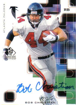 Bob Christian Football Collectible Bob Christian Autographed Football Card