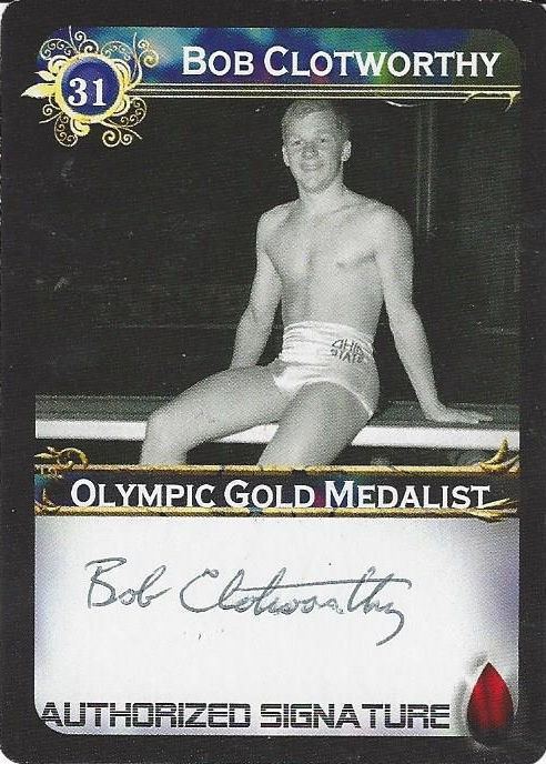 Bob Clotworthy Bob Clotworthy Olympic Gold Medalist AUTOGRAPHED Custom