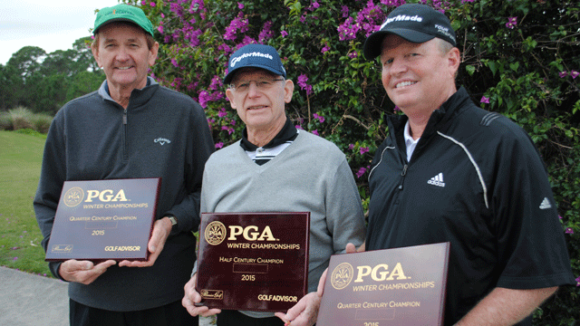 Bob Dickson Lonnie Nielsen and Bob Dickson win PGA Quarter Century Championship