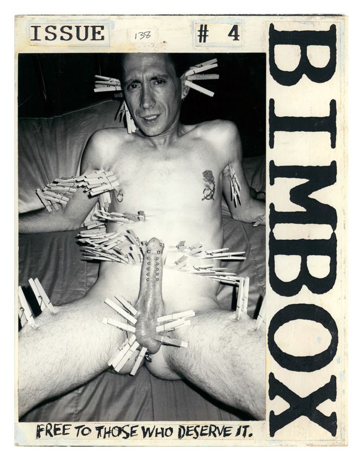 Bob Flanagan Mockup of Bob Flanagan on the cover of Bimbox No 4 Bob