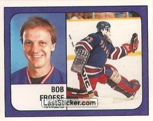 Bob Froese Sticker 299 Bob Froese Panini NHL Hockey 19881989 laststickercom
