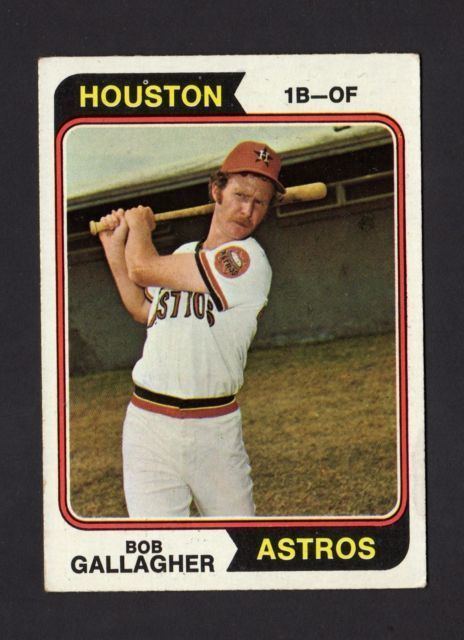 Bob Gallagher (baseball) 1974 Topps Bob Gallagher Houston Astros 21 Baseball Card eBay