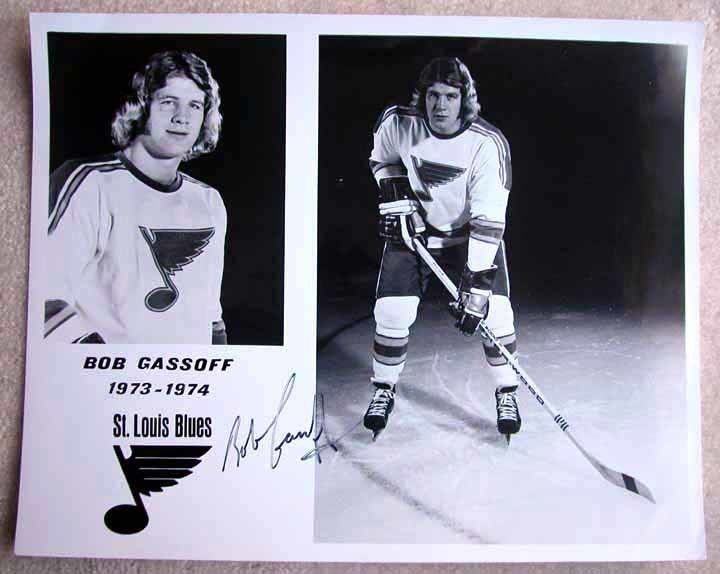 Bob Gassoff Bob Gassoff Blues Autographed 8x10 BampW Photo