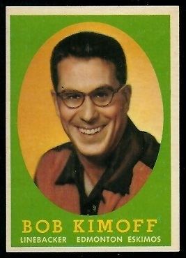 Bob Kimoff Bob Kimoff 1958 Topps CFL 75 Vintage Football Card Gallery