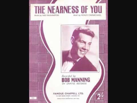 Bob Manning (pop singer) Bob Manning The Nearness of You 1953 YouTube