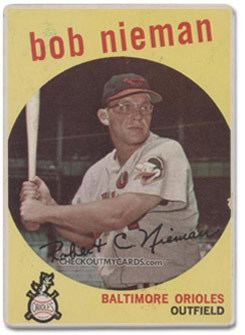 Bob Nieman Sethcom Bob Niemans RecordSetting Home Run Baseball