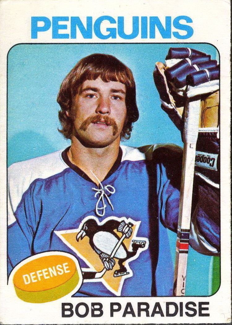 Bob Paradise Bob Paradise Players cards since 1974 1979 penguinshockey