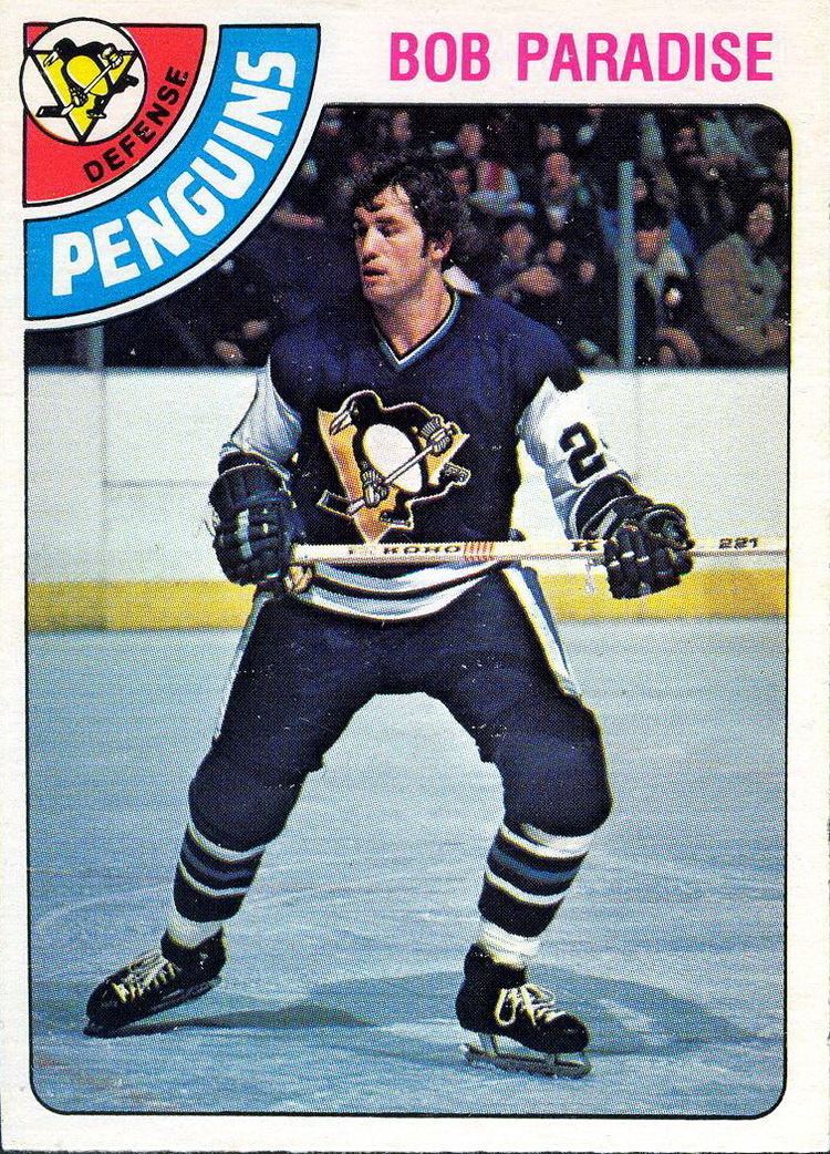 Bob Paradise Bob Paradise Players cards since 1974 1979 penguinshockey