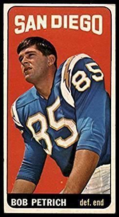 Bob Petrich Amazoncom Football NFL 1965 Topps 170 Bob Petrich EX Chargers