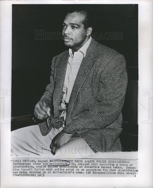 Bob Satterfield 1953 Press Photo Bob Satterfield Heavyweight Boxer