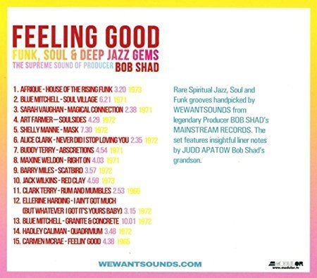 Bob Shad Feeling Good Funk Soul Deep Jazz Gems The Supreme Sound Of