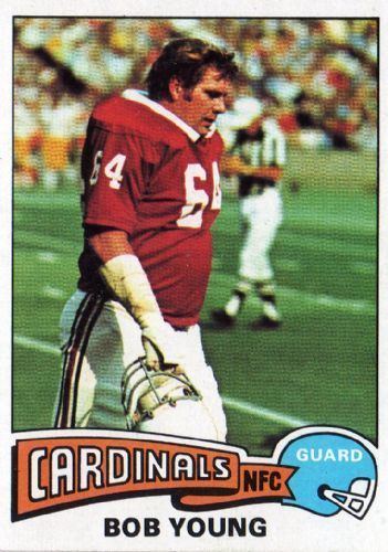 Bob Young (American football) ST LOUIS CARDINALS Bob Young 72 TOPPS 1975 NFL American Football