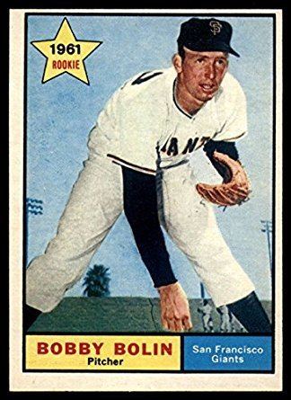 Bobby Bolin Amazoncom Baseball MLB 1961 Topps 449 Bobby Bolin NM Near Mint RC