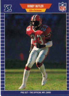 Bobby Butler (American football) ATLANTA FALCONS Bobby Butler 4 Pro Set 1989 NFL American Football